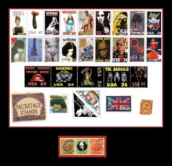 “Fauxstage Stamps” by Todd Perley