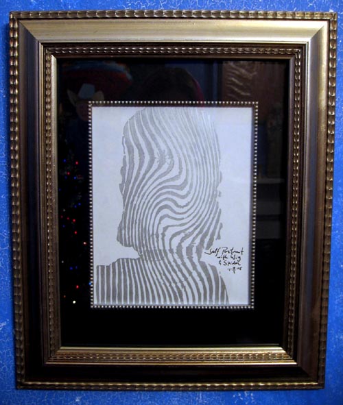 “Self Portrait with Wig & Spider” by Todd Perley